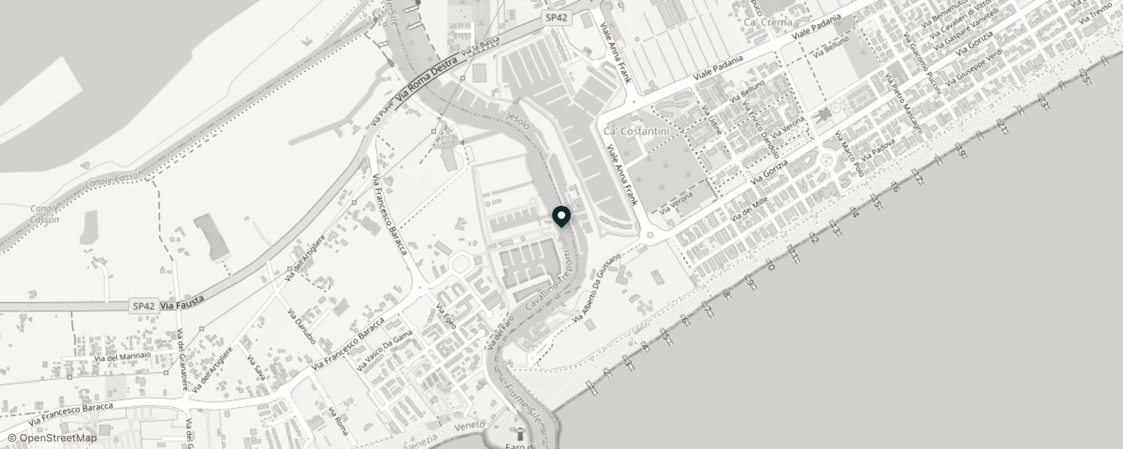 Mappa: V. Levantina, 305, 30016 Lido di Jesolo